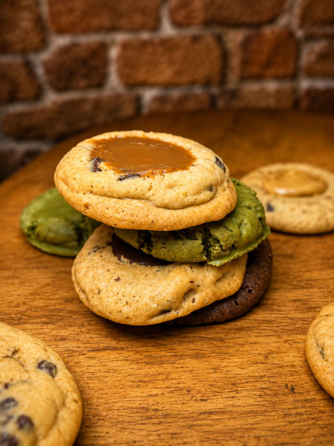 Cookies cœur coulant - Langues de Chà